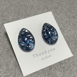 大粒しずくのレジンピアス•イヤリング
