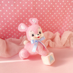 サイコロ遊びが大好きなうさぎちゃん🐰🩷レトロアニマル