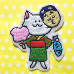 夏祭り猫ワッペン