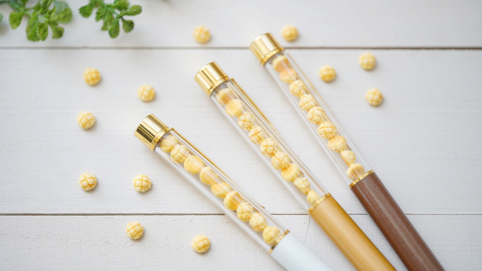 チャームが付けられる♡ミニチュアメロンパンぎっしりボールペン - Re