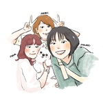 【スクエアサイズ】ほんわか似顔絵アイコン