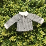 オビツ11服  長袖　yシャツ  ストラップ