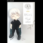 ねんどろいどどーる　服　短いTシャツ　&　ワイドパンツ　（グリーン）　2点セット　