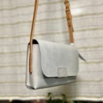 yukoyuko924様専用　クールなグレーのショルダーバッグ【イタリアンレザー】レディース/メンズ　送料無料