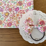 リバティ☆ Fiona Devaux ダブルリボン L ピンクビジュー