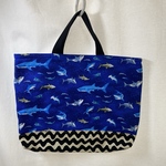 大きめレッスンバッグ⭐️沢山の荷物にも対応サイズ✨海　お魚