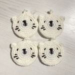 ＊猫　アクリルたわし4枚セット＊