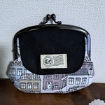 CITY CAT柄 ミニ親子がまぐち財布