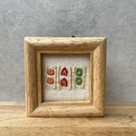 サンドイッチのミニフレーム　刺繍