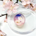 ネックレス「桜覗き」