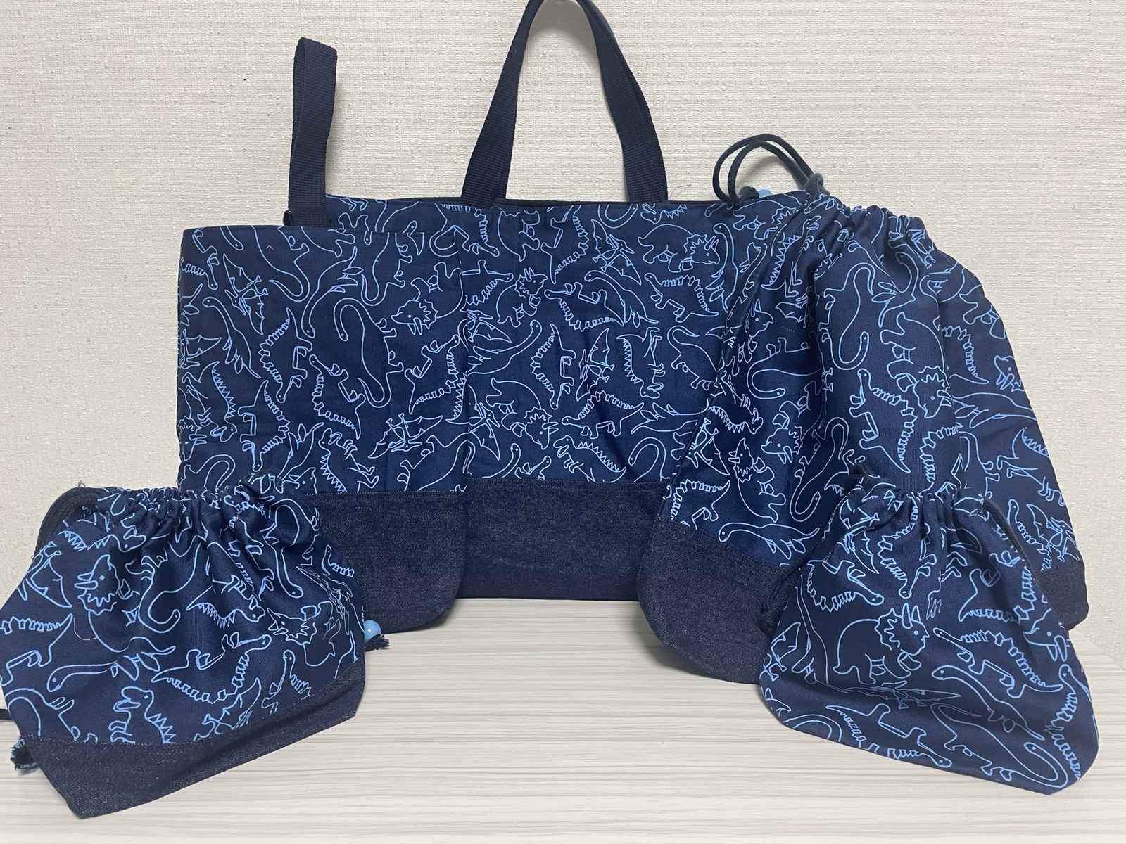 ★yuu様★2025Liberty恐竜　order✰入園入学グッズ SALE】入園・入学5点セット✳︎恐竜柄 - 708YUUM-26'S GALLERY