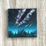 プチキャンバス絵画シリーズ♡アクリル画《原画》✴︎ Stardust dream II ✴︎