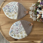 ほっこり🍃はっぱコースター　２枚セット　