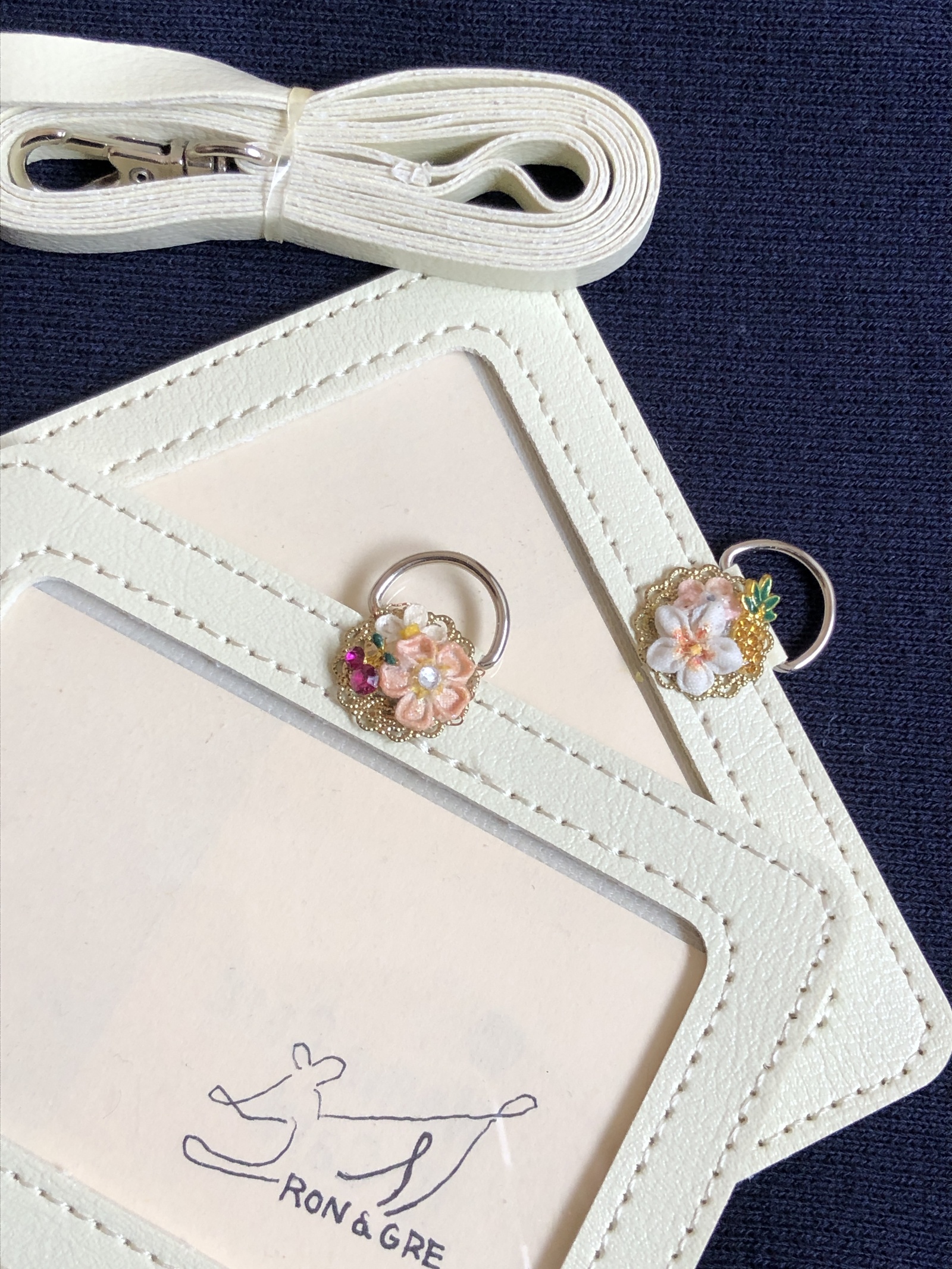 つまみ細工・緑の小箱/バラの小箱/ジュエリーボックス/小物入