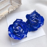 薔薇ピアス♡バラピアス♡紫薔薇