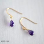 14kgf アメジスト ピアス/イヤリング