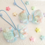 【再販】黄緑×オレンジ☆シェルマリンリボン☆