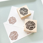 【シーリングスタンプ風はんこ】thankyou   foryou 単品