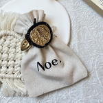 ★ 再販 ★2月の新作★ゆがみパーツとビーズ刺繍のヘアゴム/ゴールド/バレンタイン・ホワイトデーなどのプレゼントにも🎁