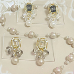 キラキラビジューピアス