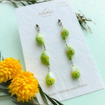 【New】垂らしメジロの目白押し【ピアスorイヤリング】