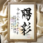 専用　色紙3枚　手書きのオーダー命名書