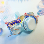 <ピアス>〜水色マカロン〜アオウミウシ