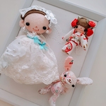 yさま専用♡グリーンアベンチュリンうさちゃんDoll✾クリスマス♡ドール♡フェルト♡