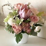 spring sale 💗 高品質　優しいピンク　アーティフィシャルフラワー　アレンジメント　送料無料