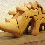 木の立体動物パズル「ani-woods」さい