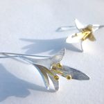 百合ピアス≪ｼﾙﾊﾞｰ925≫