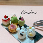 【ひな祭り】ミニチュアスイーツ　ケーキ　雛人形　クマ　イチゴ　桜