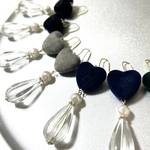 【ゆきち様専用】【Valentine】【各色1点】🖤フロッキーハートピアス