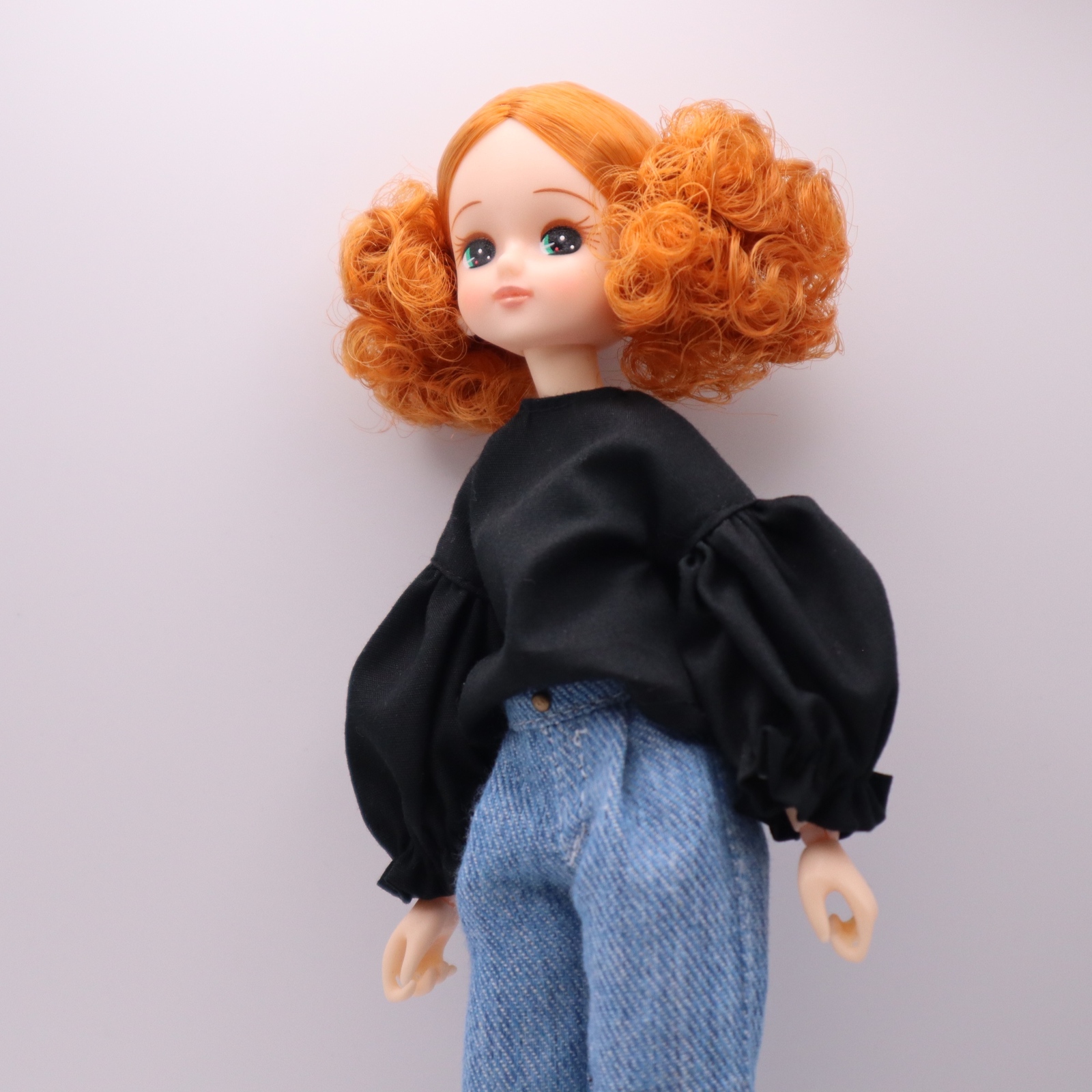 【バレンタインデート服③グリーン】リカちゃん　セットアップ　アクセサリー付き♡ f5d1336ea74e30baa12f16cdeb73d0