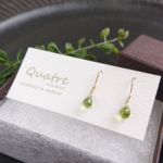 ペリドット【Peridot】 ひと粒ピアス