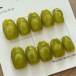 pistachio greenぷっくりネイルチップ