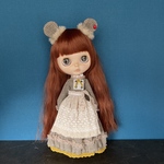 くま耳ワンピセット　ブライスアウトフィット
