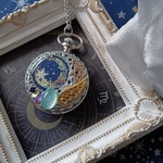 冬❄SALE【聖なる月夜】懐中時計ネックレス②