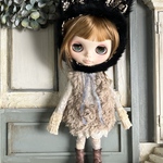 2400 もふもふ ライトブラウン monster ワンピース Blythe ブライス アウトフィット 洋服