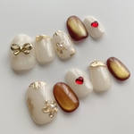 【現品】(𝐎𝐕𝐀𝐋𝟏𝟓𝟒𝟓𝟕) 和ニュアンスゴールドフラワー