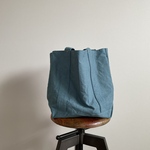 深めトートバッグ　vintage  turquoise