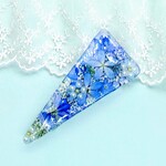 レジン☆ブルベリーとレースフラワー☆バレッタ