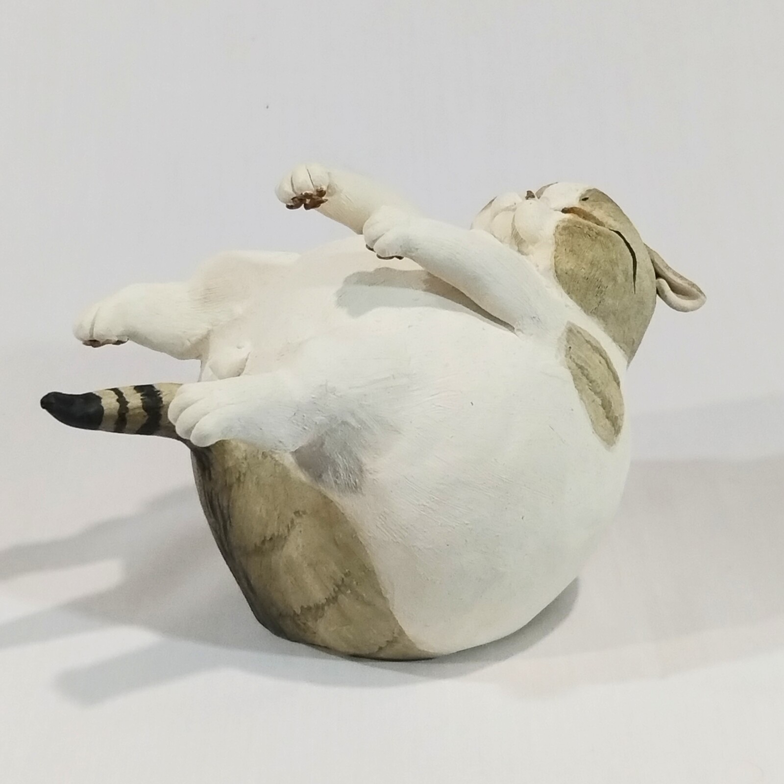 でぶ猫もんじゅ　うまく起き上がれないときもある