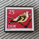 ドイツ　鳥切手ブローチ9364