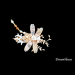蜻蛉のヘアクリップ＊蝶貝＊桜瑪瑙＊簪かんざし＊着物和装