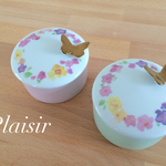 蝶々付き♪お花の小物入れ