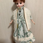 リカちゃん服　オシャレワンピースとベスト