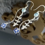 【mimpi107様】アクアマリン&bungaカイヤナイトゆらゆらピアス💐ご購入ご希望の際はメッセージを下さいませ