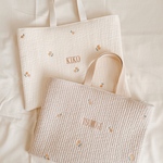【お名前刺繍】ヌビ🍒ループ付レッスン＋シューズバッグ