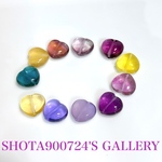 🔻price down🔻［再販8］色遊びガチャ🎶ハートのフローライトペンダント🩷💛💜🩵💚